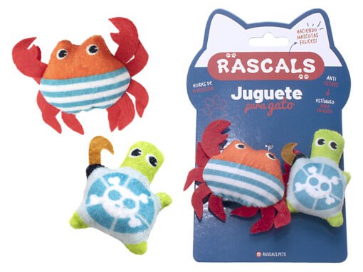 RASCALS CANGREJO Y TORTUGA PIRATA 8X6.8 Y