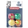 RASCALS PACK 4 PELOTAS, 2 CASCABEL,2 HIERBA