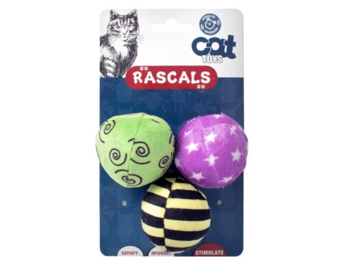 RASCALS PACK 3 PELOTAS C/RELENO Y HIERBA