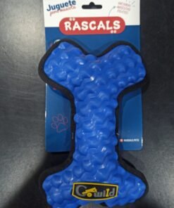 RASCALS JUGUETE HUESO TPR Y TELA AZUL 15,5x25,5