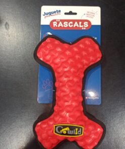 RASCALS JUGUETE HUESO TPR Y TELA ROJO