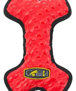 RASCALS JUGUETE HUESO TPR Y TELA ROJO