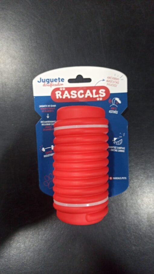 RASCALS JUGUETE GOMA ROSCA DOSIF. ROJA