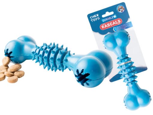 RASCALS HUESO DISPENSADOR DE GOMA AZUL