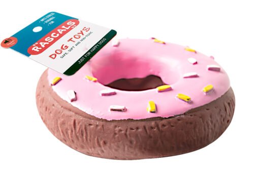 RASCALS DONA CON CHIFLE ROSA 9.5X.9.5X3CM