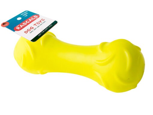 MANCUERNA DE VINILO AMARILLO 16X6X6CM RASCALS