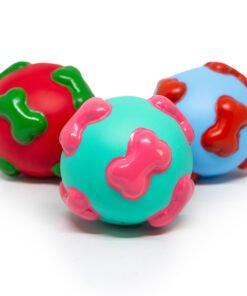 JUGUETE DE VINILO C/ CHIFLE (PELOTA C/ HUESO) HT