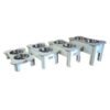 COMEDERO DE MADERA HUESITO DOBLE 15 CM ALTO