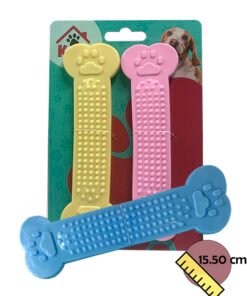 MC006 JUGUETE HUESO GOMA LIMPIA ENCIAS X 2 U