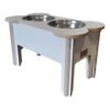 COMEDERO DE MADERA HUESITO DOBLE 20 CM