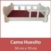 CAMA DE MADERA HUESITO 50x70