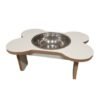 COMEDERO MADERA HUESITO SIMPLE GRANDE 25 CM