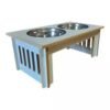 COMEDERO DE MADERA NORDICO DOBLE 20CM