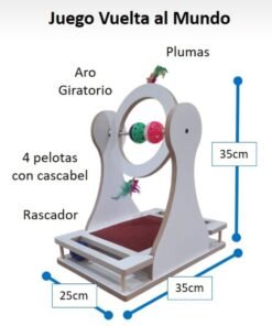JUEGO P/ GATOS VUELTA AL MUNDO MADERA