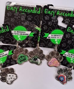 MEDALLA FORMA DE HUELLA  EASY CROMADA