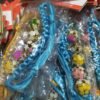 COLLAR HILO TRENZADO X / 5 CASCABELES