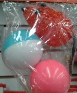 RATITA BRILLANTE + 2 PELOTAS PLASTICAS