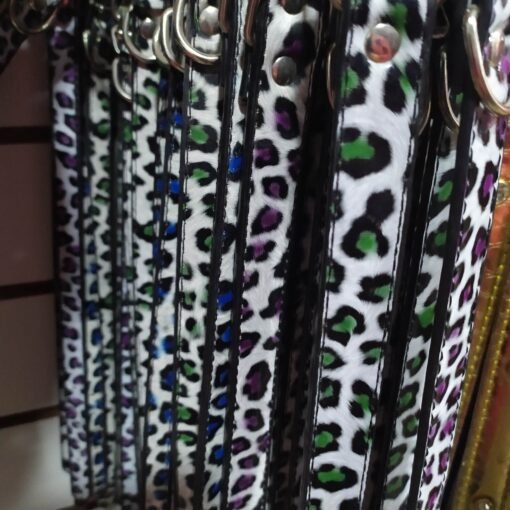 COLLAR CUERO FINO ANIMAL PRINT IMPORTADOR