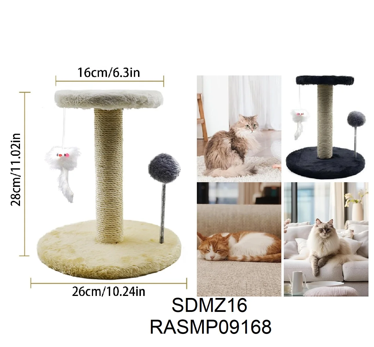 RASCADOR TORRE CON BASE 28X26X16 MPT IMPORTADOR HT
