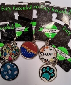 MEDALLA REDONDA GRANDE CROMADA EASY