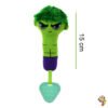 JUGUETE PELUCHE LARGO HULK 17 CM