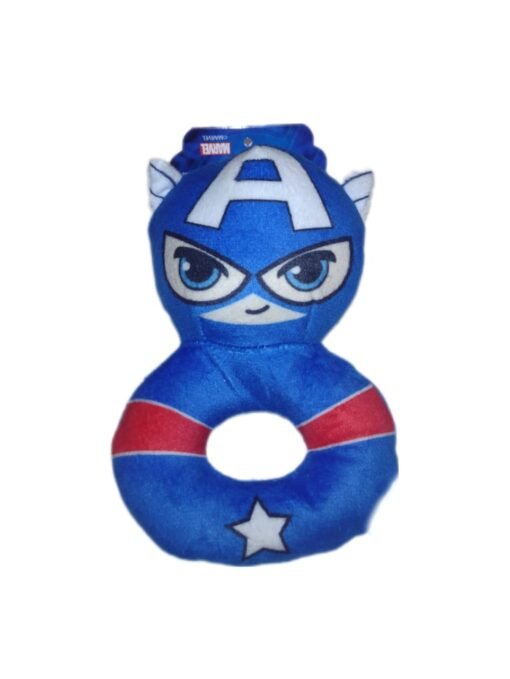 JUGUETE PELUCHE AGARRE CAPITAN AMERICA 14CM