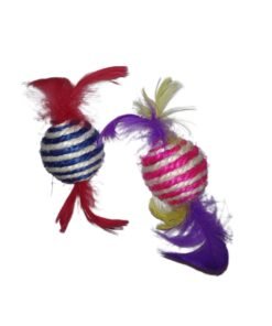 PELOTA SISAL CON PLUMAS IMPORTADOR