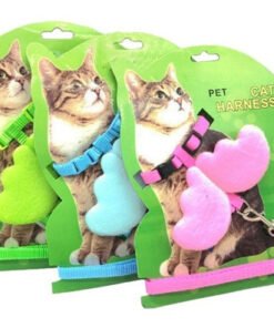 CONJUNTO ARNES Y CORREA P/GATO C/ALAS