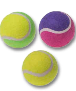 PELOTA DE TENIS X 3 UNIDADES BICOLOR