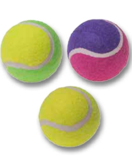 PELOTA DE TENIS X 3 UNIDADES BICOLOR
