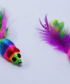 RATA MEDIANA X 3 ARCOIRIS C/PLUMAS IMPORTADOR