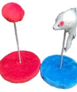 JUGUETE GATO BASE C/ POMPON O RATITA