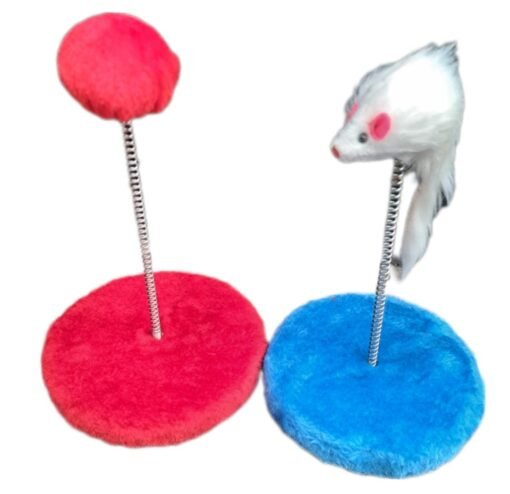 JUGUETE GATO BASE C/ POMPON O RATITA