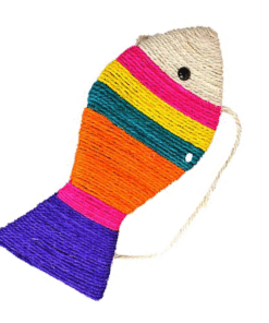 RASCADOR SISAL PEZ MULTICOLOR IMPORTADOR