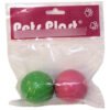 PETS PLAST PELOTA PLASTICA CHICA X2 4CM HT