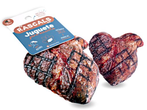 RASCALS BIFE PLUSH C/ CHIFLE 10.5X11CM
