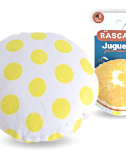 RASCALS NARANJA PLUSH C/ CHIFLE 9.5X9.5CM