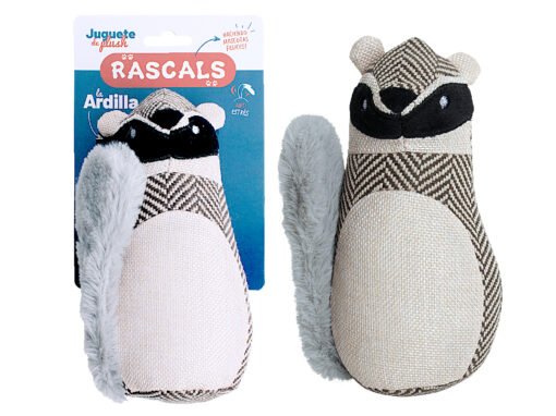 RASCALS ARDILLA PLUSH C/ CHIFLE 17.5X13CM