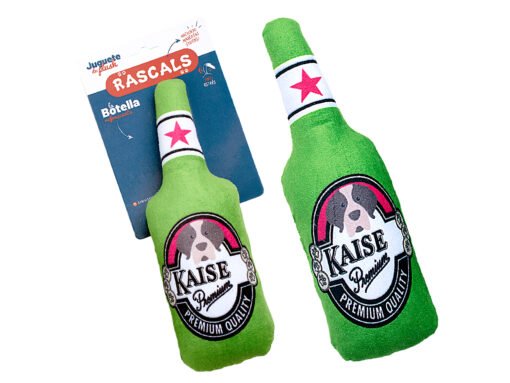RASCALS BOTELLA PLUSH C/ CHIFLE VERDE 9X25CM