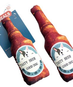 RASCALS BOTELLA PLUSH C/ CHIFLE ROJO 9X25CM