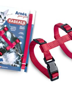 ARNES C/CORREA ROJO P/GATO RASCALS