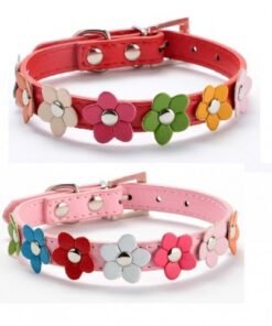 COLLAR CUERINA CON FLORES 50CM  IMPORTADOR