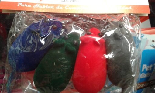 RATITAS DE LATEX C/CHIFLE X 4 UNID IMPORTADOR
