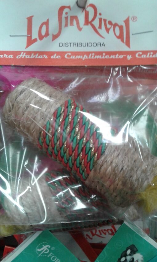 CILINDRO HILO BRILLANTE C/PLUMAS P/GATO