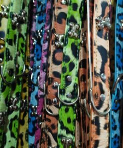 COLLAR CUERINA LEOPARDO C/APLIQUE