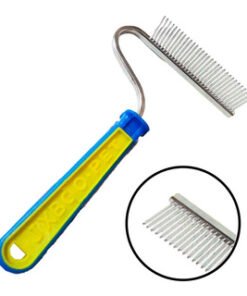RASTRILLO CURVO 30 DIEN AMARILLO Y AZUL