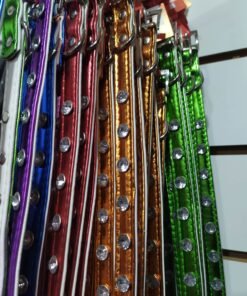 COLLAR METALIZADO C/ 7 DIAMANTES X 6 UN
