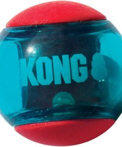 KONG SQUEEZZ ACTION BALL RED LARGE X 2 UNI