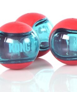 KONG SQUEEZZ ACTION BALL RED SMALL