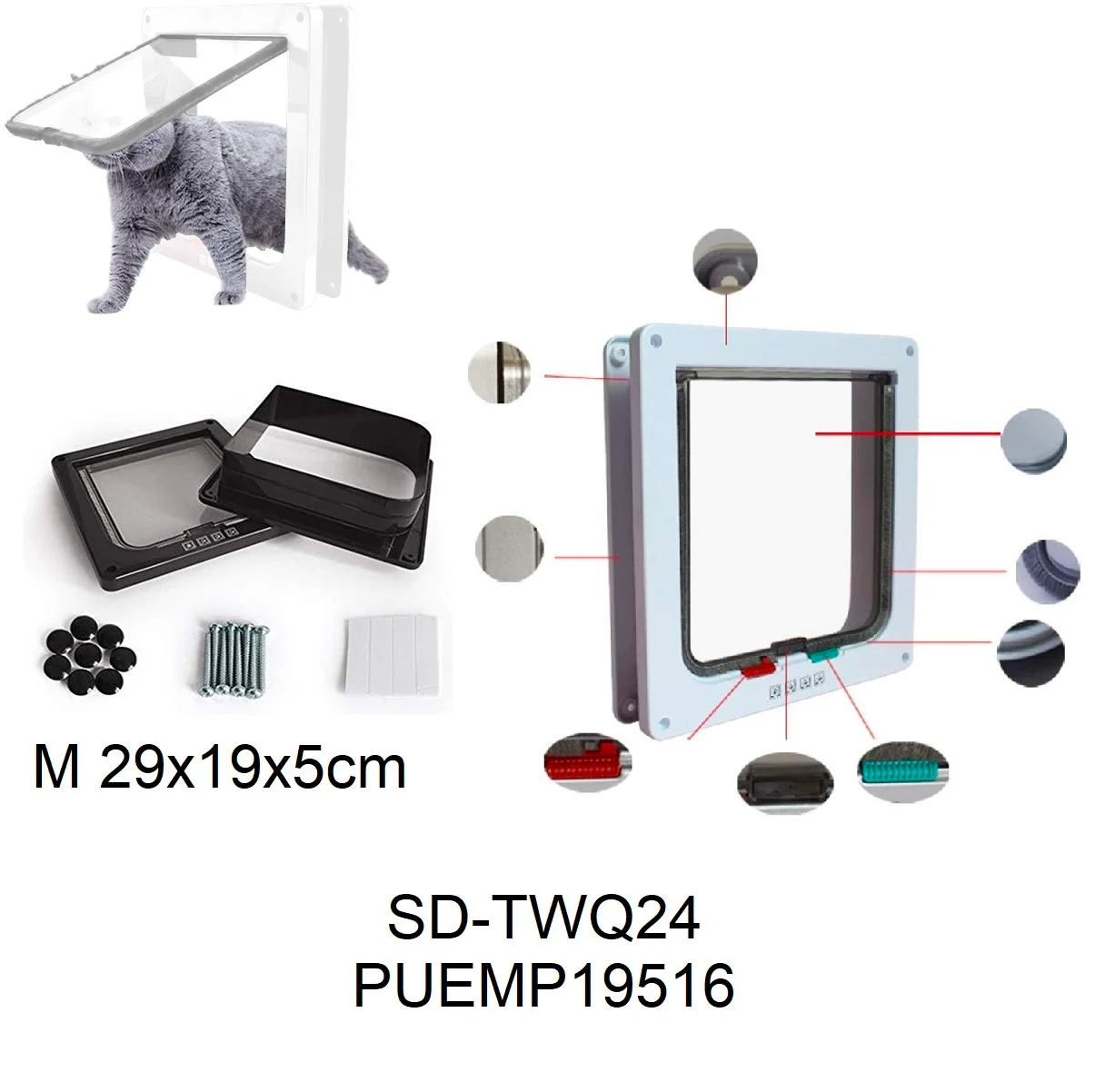 PUERTA VANIVEN 29X19X5CM MPT HP IMPORTADOR